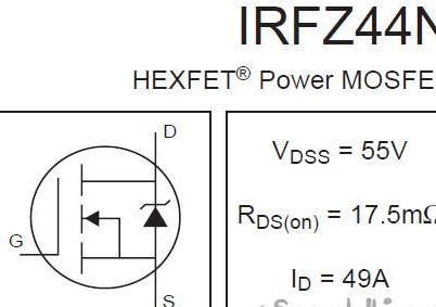 Мощен полев транзистор IRFZ44N